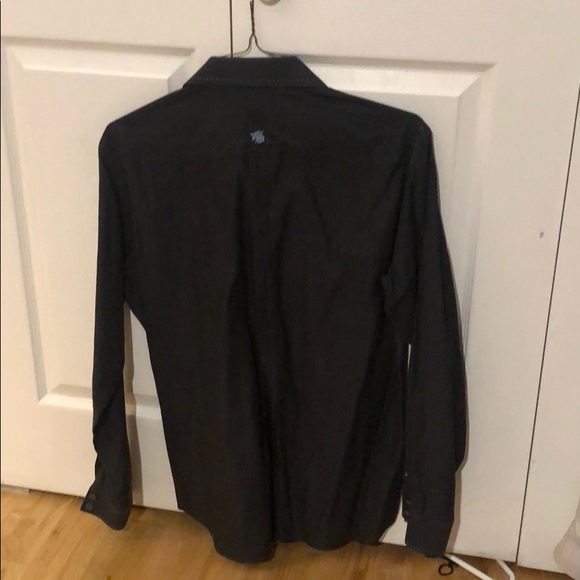 Stone Rose Black Button Down w/ Paisley Detail - Picture 4 of 4